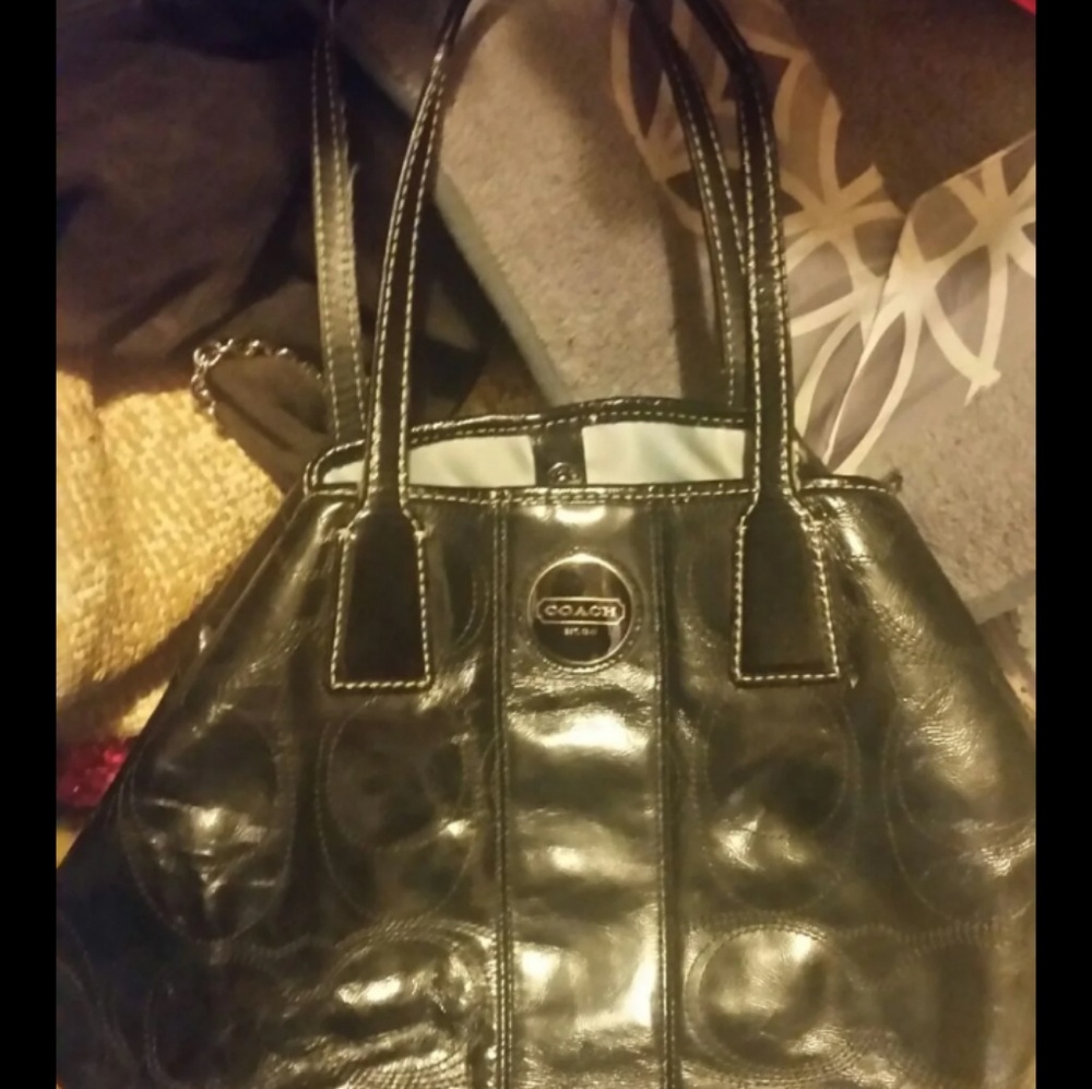 Coach Purse Black Patent